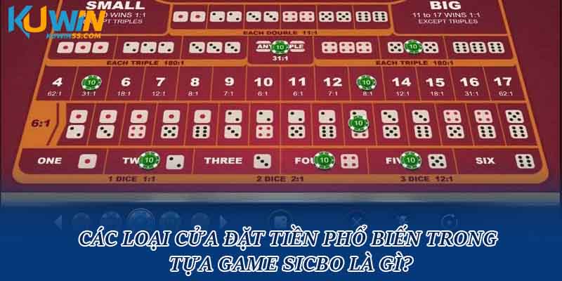 Các loại cửa đặt tiền phổ biến trong tựa game Sicbo là gì?